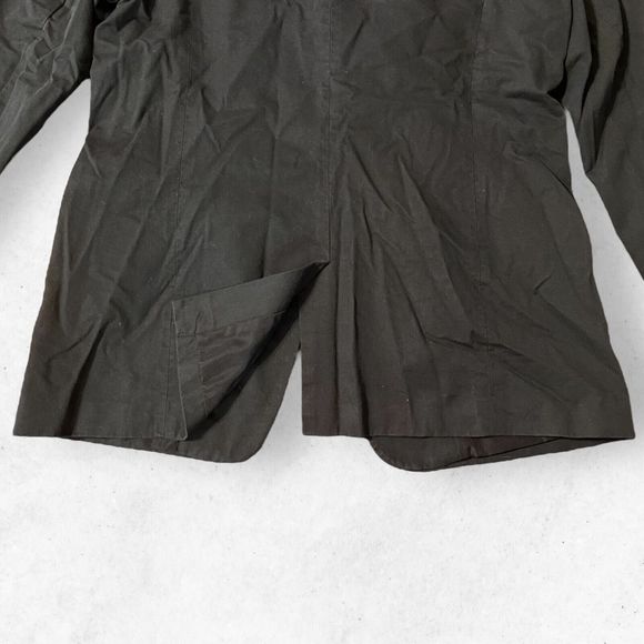 Mossimo Women's Washed up Black Coat No Buttons Lined Dress Up Back Vent XL - Picture 6 of 9